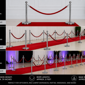 Velvet Rope & Stanchion Pole Rental